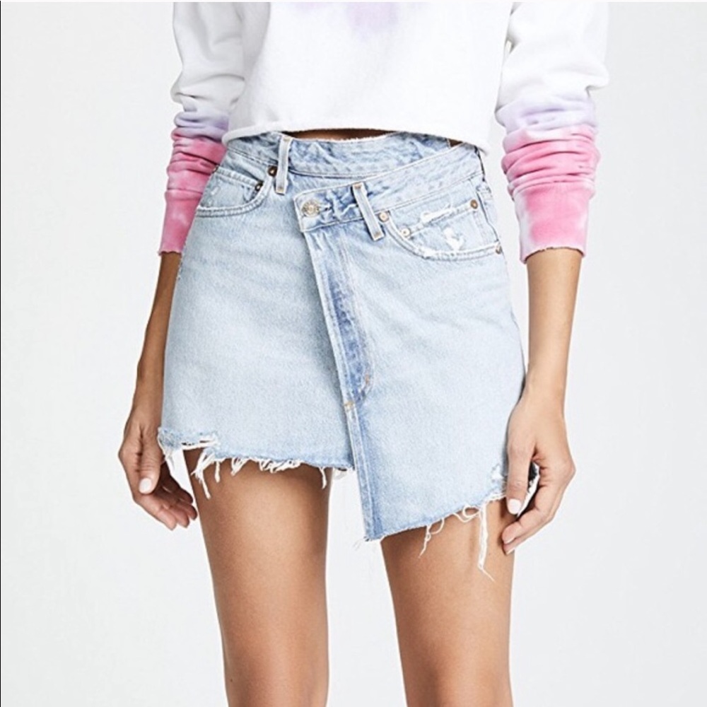 AGOLDE denim skirt sz 30